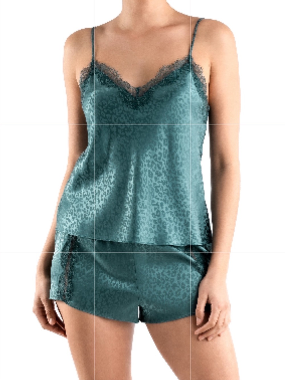 In Bloom by Jonquil Beatrice Cami Short PJ Set - Silver Pine